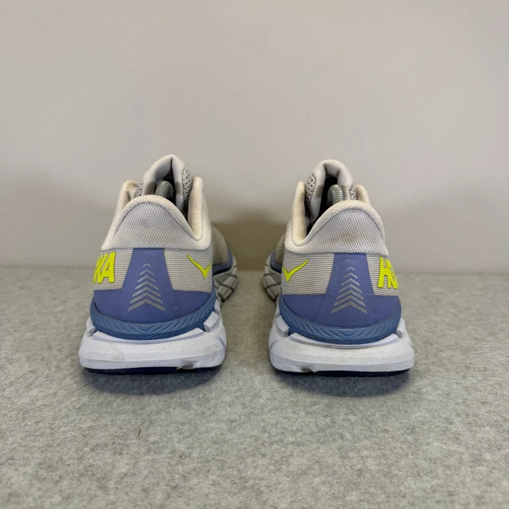 Hoka Clifton 7 Womens Shoes Size 7.5 Grey & Blue Running Sneakers 1110509 LRNC